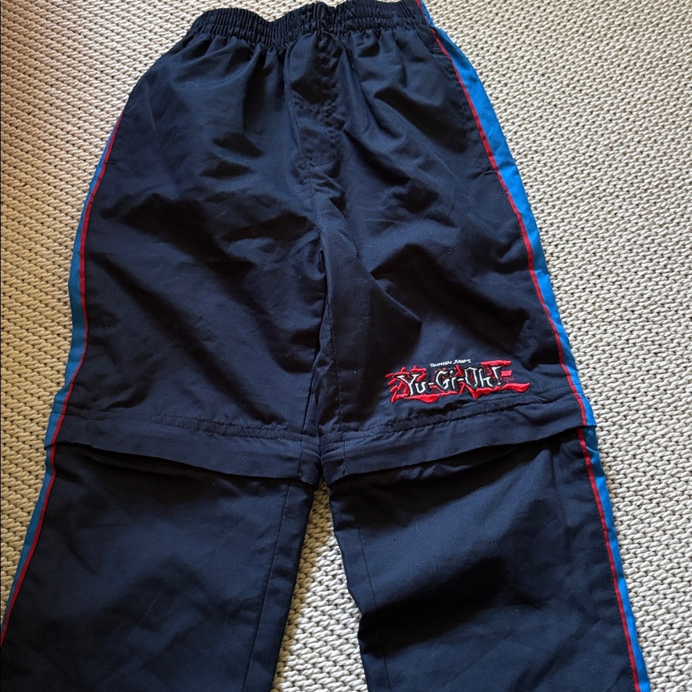 Pants Yu-Gi-Oh boys new size 4 polyester zip off to shorts